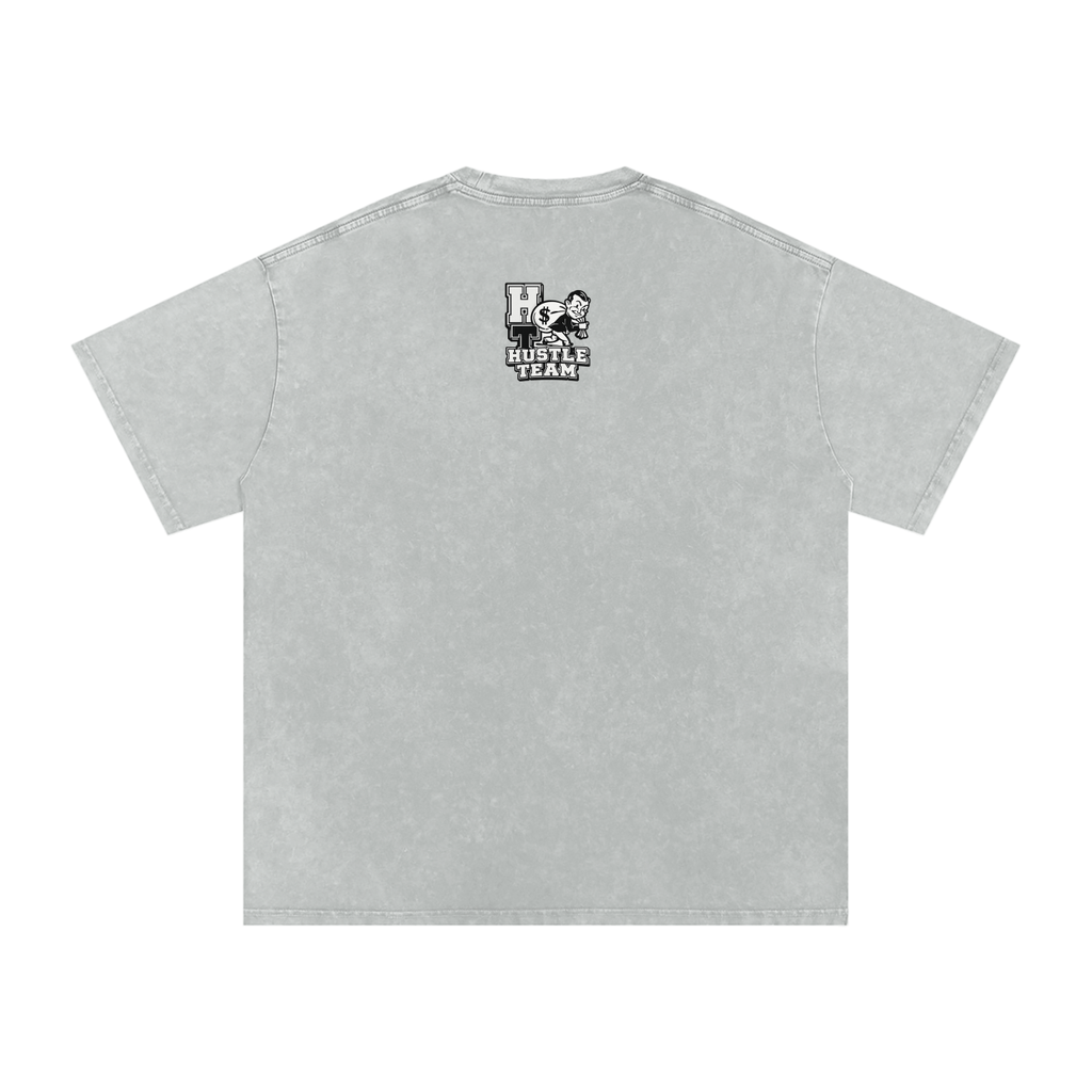 Snow Washed Oversized Cotton T-Shirt
