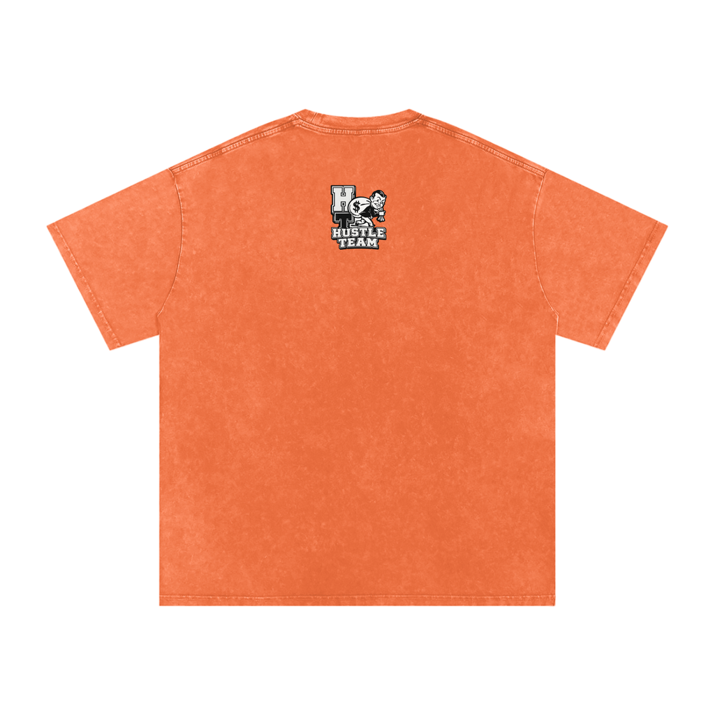 Snow Washed Oversized Cotton T-Shirt