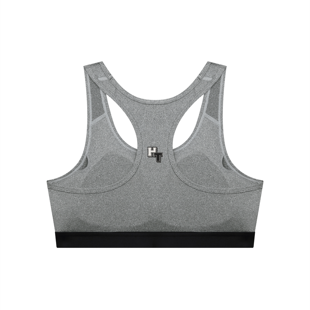 Hustle Team Women's Cropped Sports Bra