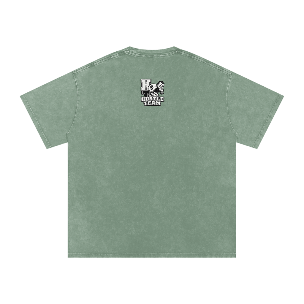 Snow Washed Oversized Cotton T-Shirt