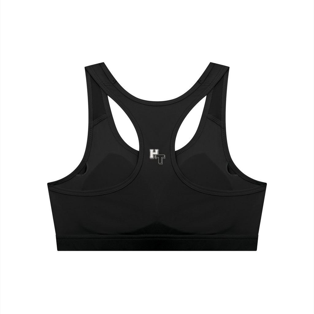 Hustle Team Women's Cropped Sports Bra