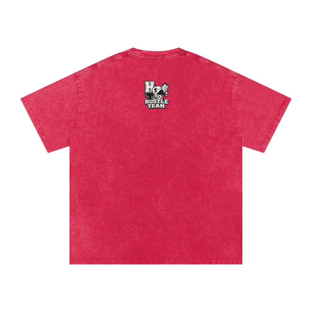 Snow Washed Oversized Cotton T-Shirt