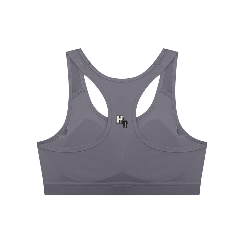 Hustle Team Women's Cropped Sports Bra