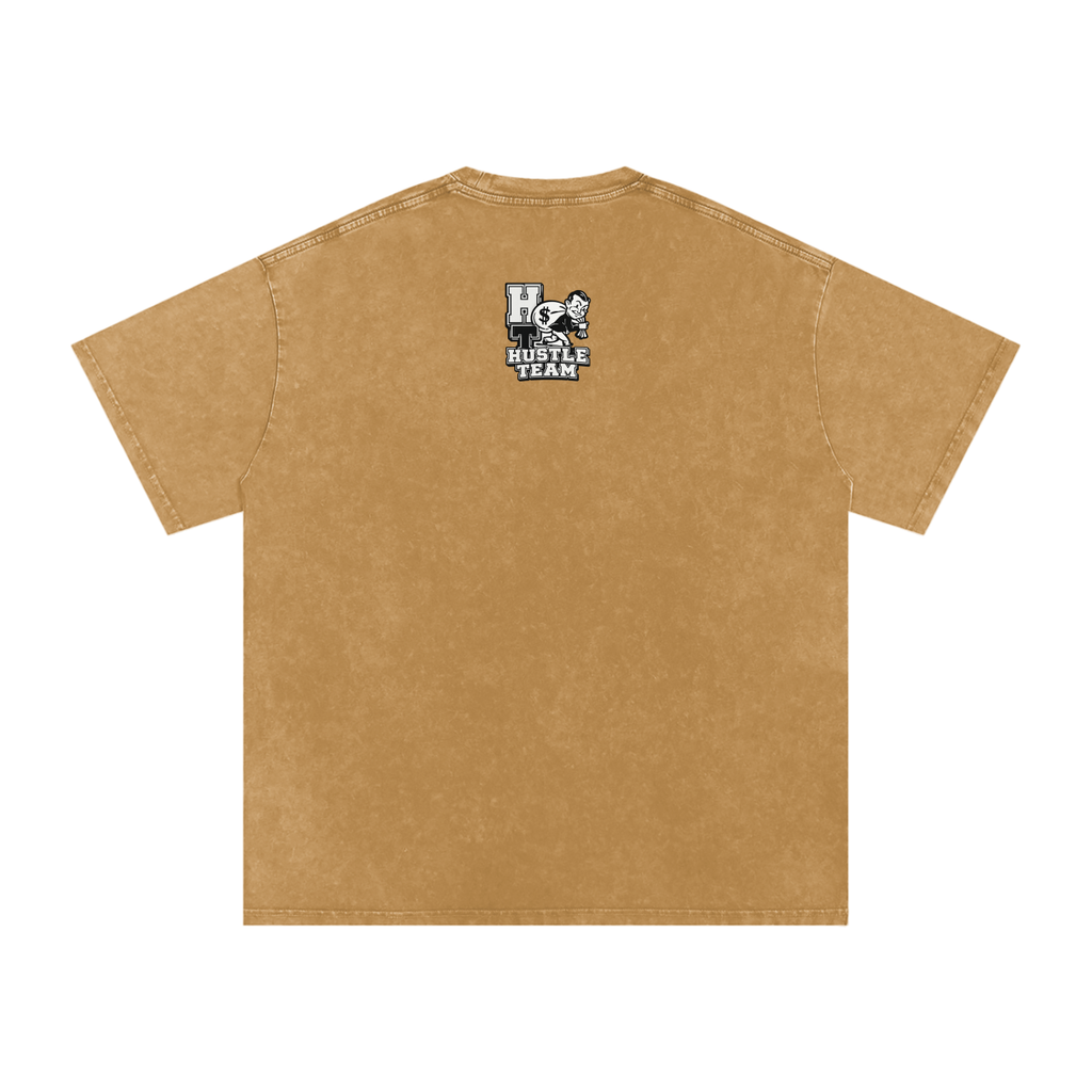 Snow Washed Oversized Cotton T-Shirt
