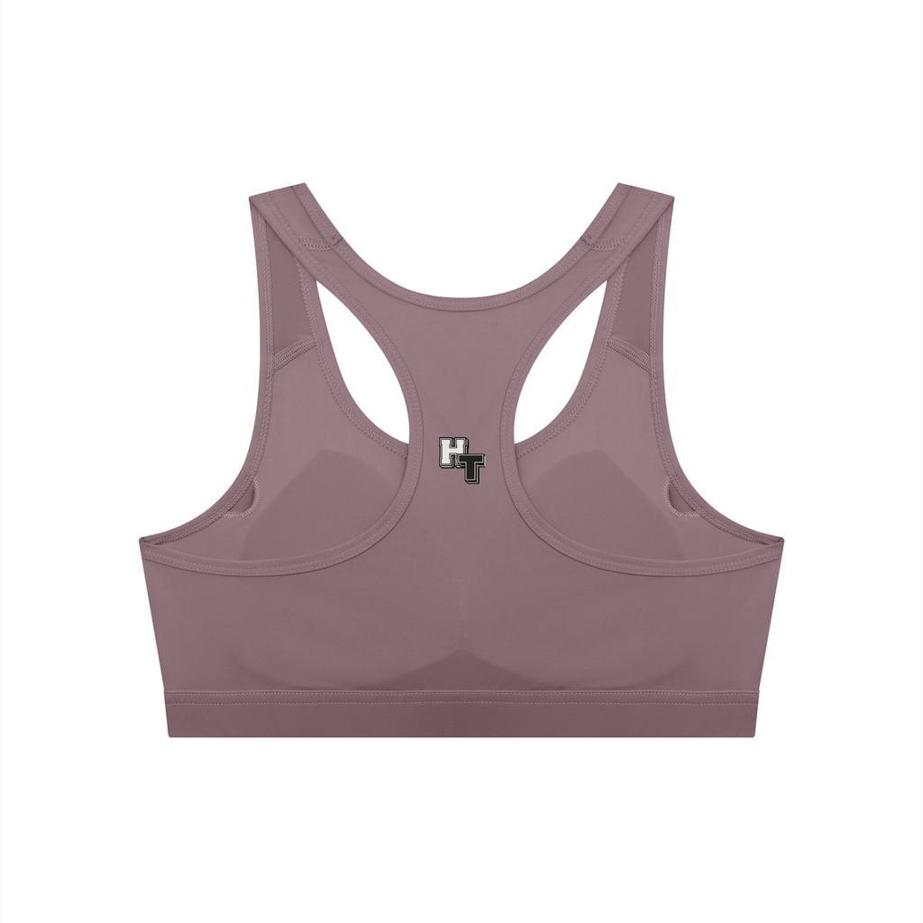 Hustle Team Women's Cropped Sports Bra
