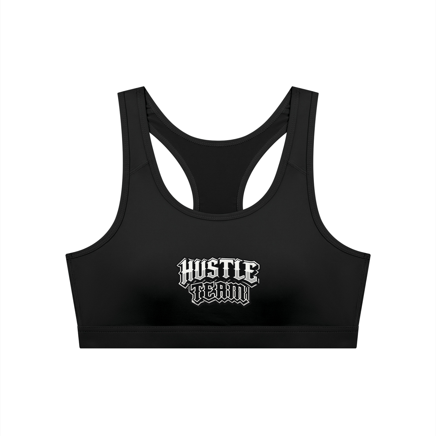 Hustle Team Women's Cropped Sports Bra