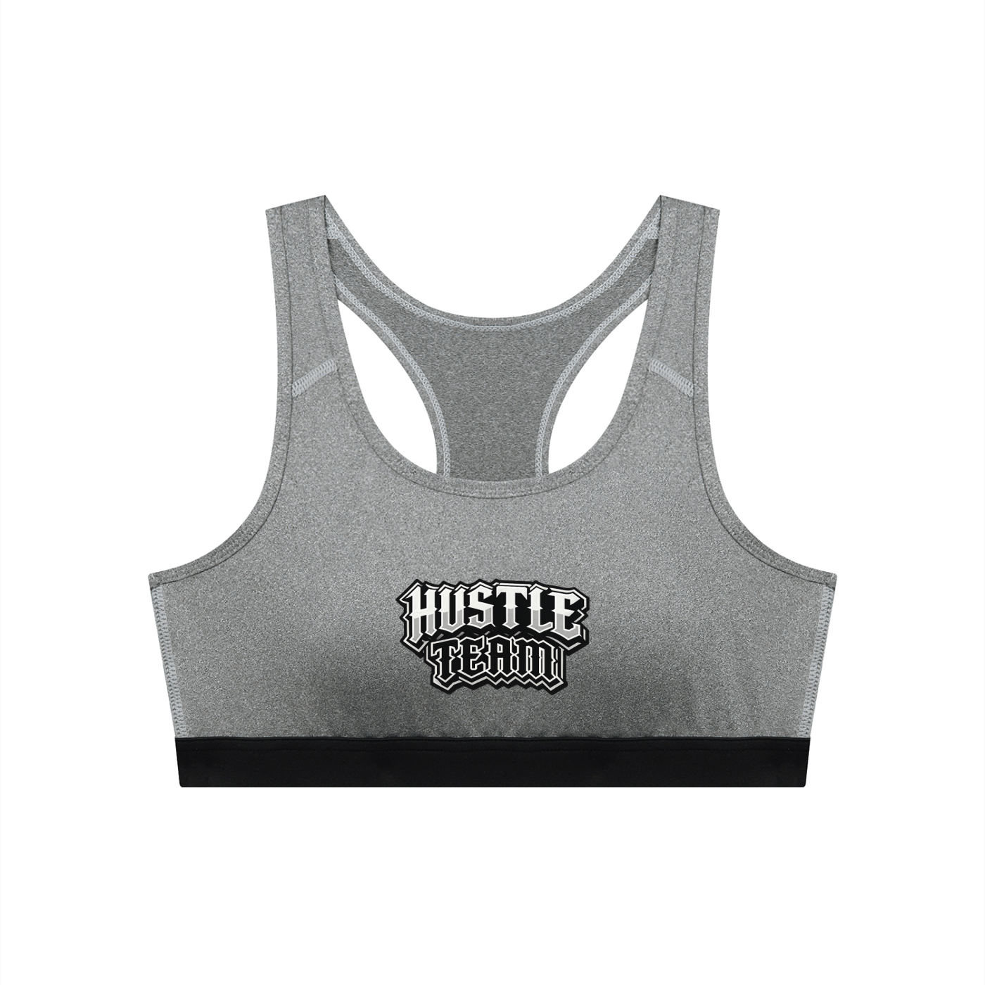 Hustle Team Women's Cropped Sports Bra