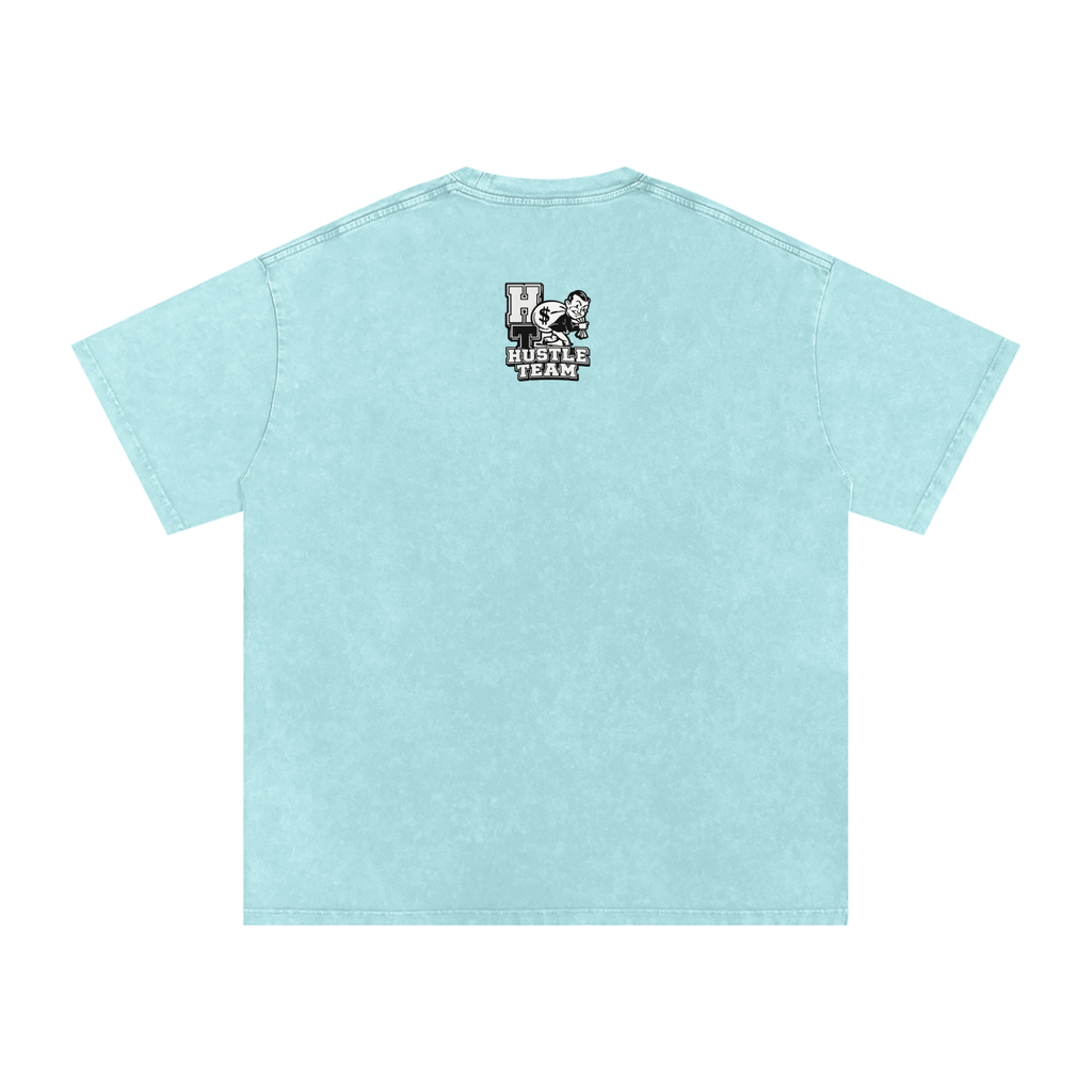 Snow Washed Oversized Cotton T-Shirt