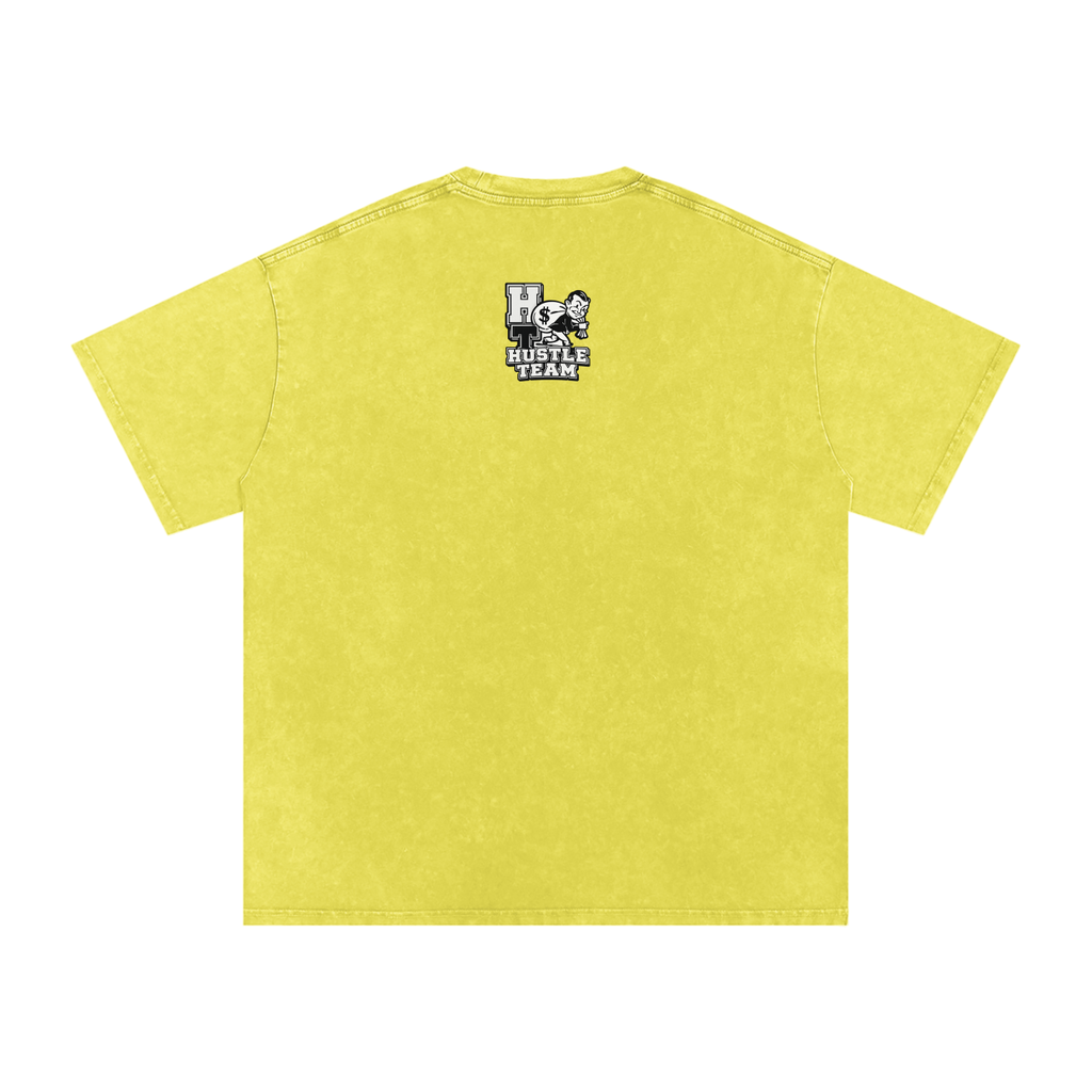 Snow Washed Oversized Cotton T-Shirt