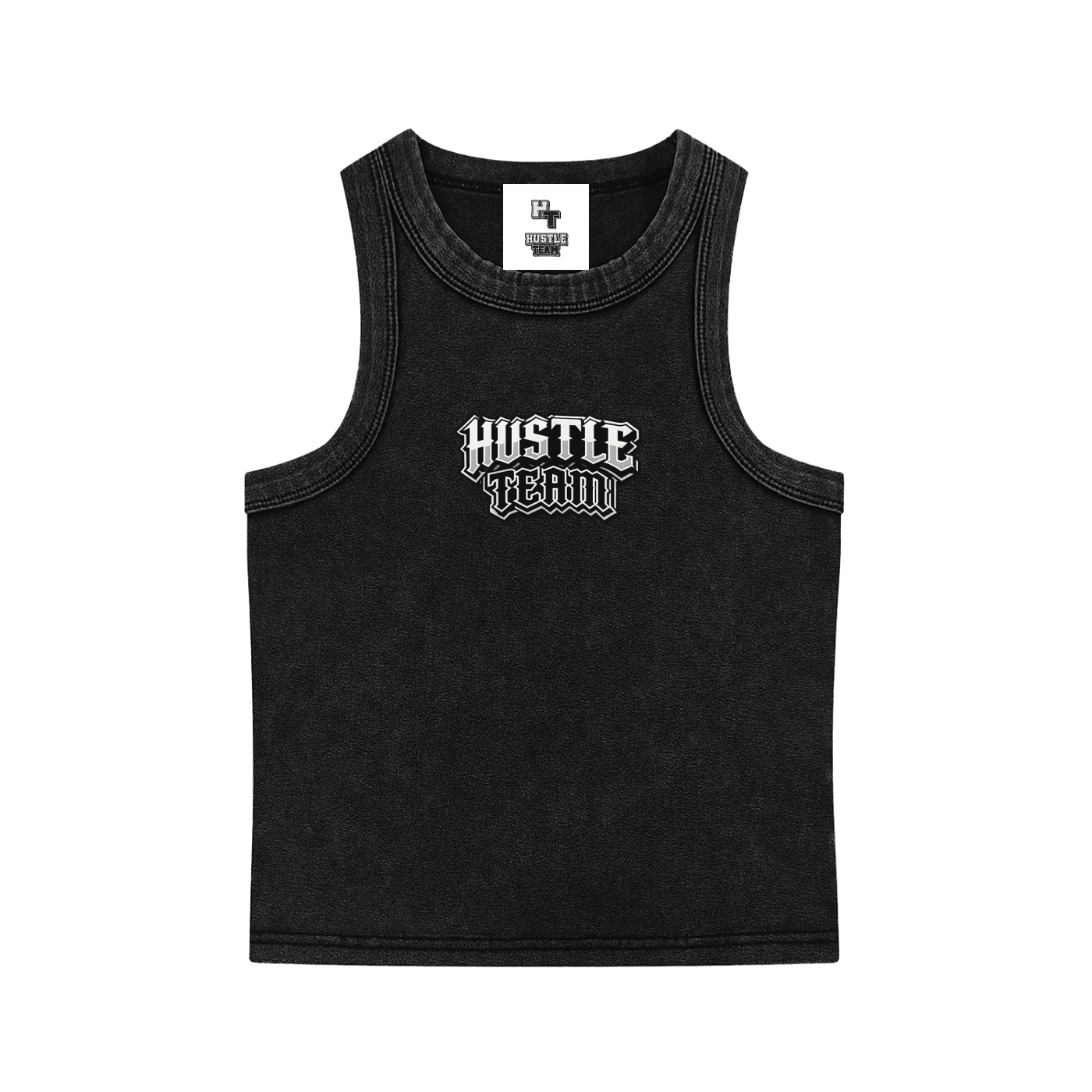 Women's Hustle Team Snow Washed Tank Top