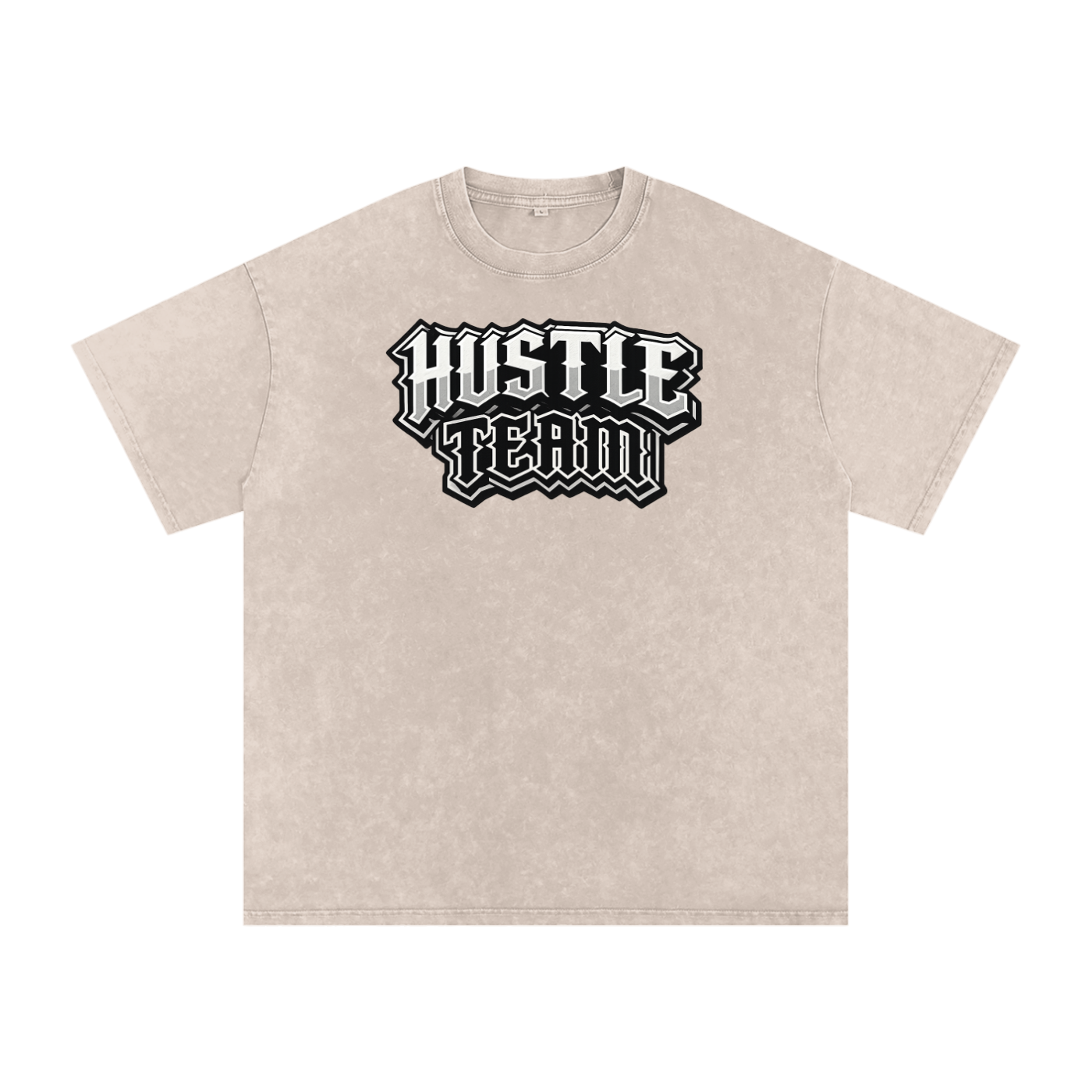 Snow Washed Oversized Cotton T-Shirt