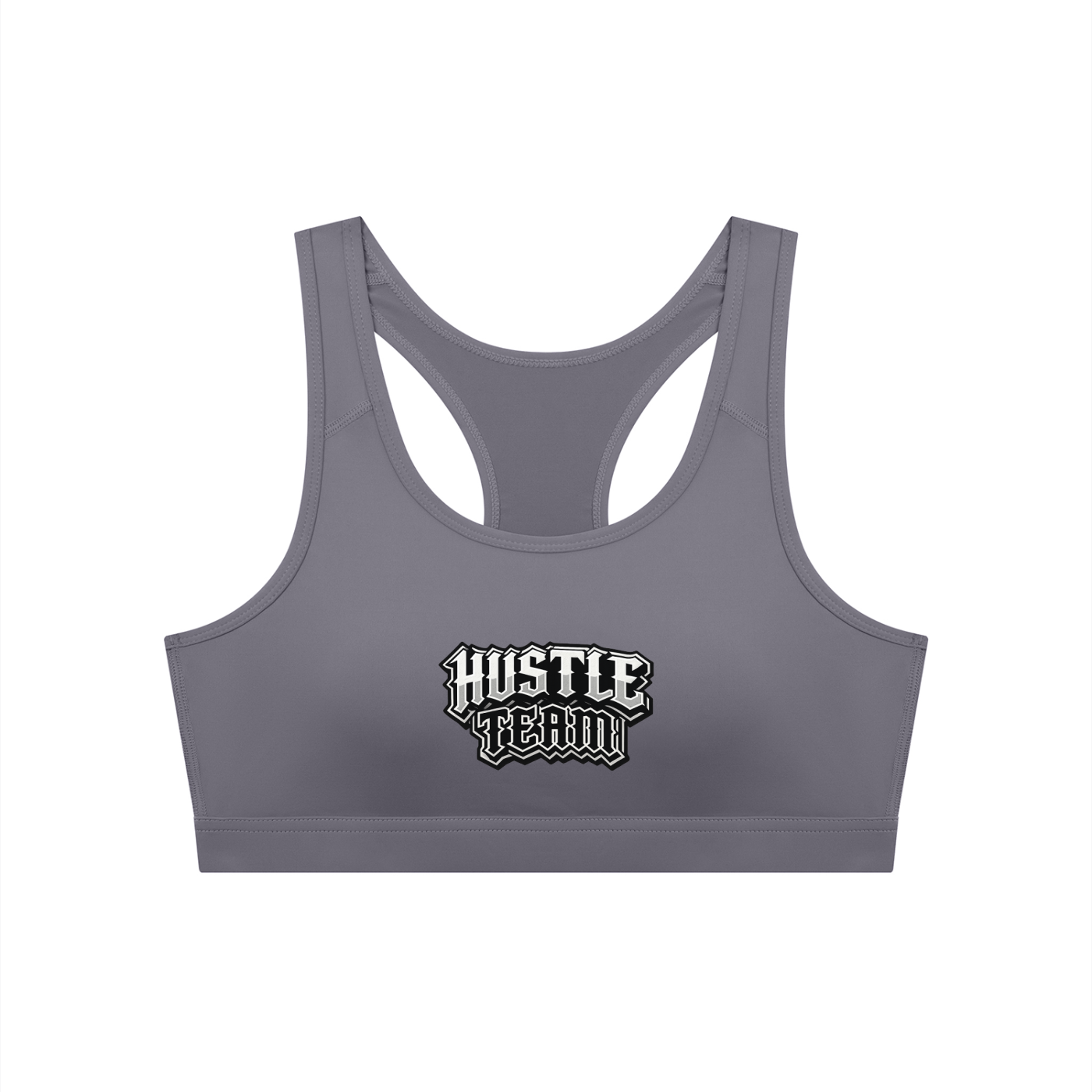 Hustle Team Women's Cropped Sports Bra