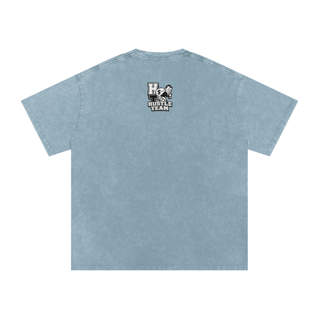 Snow Washed Oversized Cotton T-Shirt