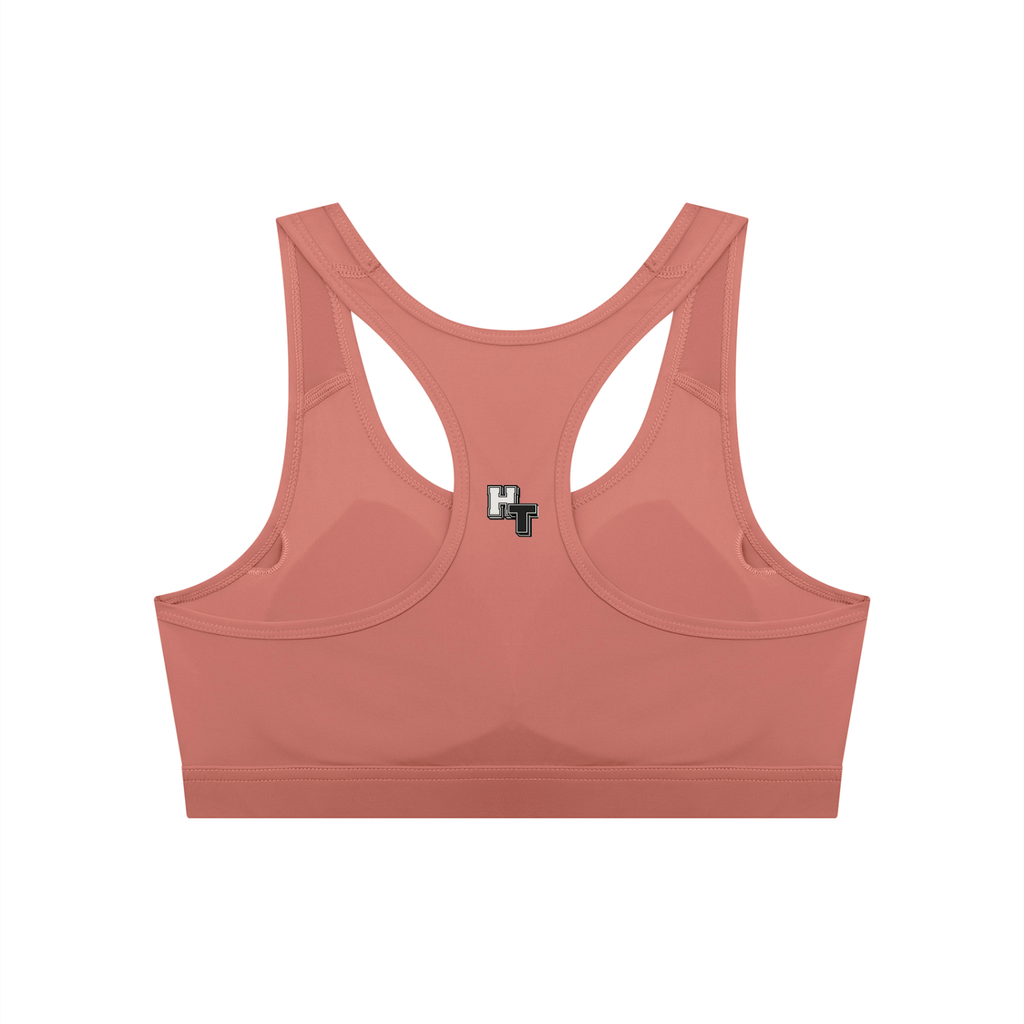 Hustle Team Women's Cropped Sports Bra