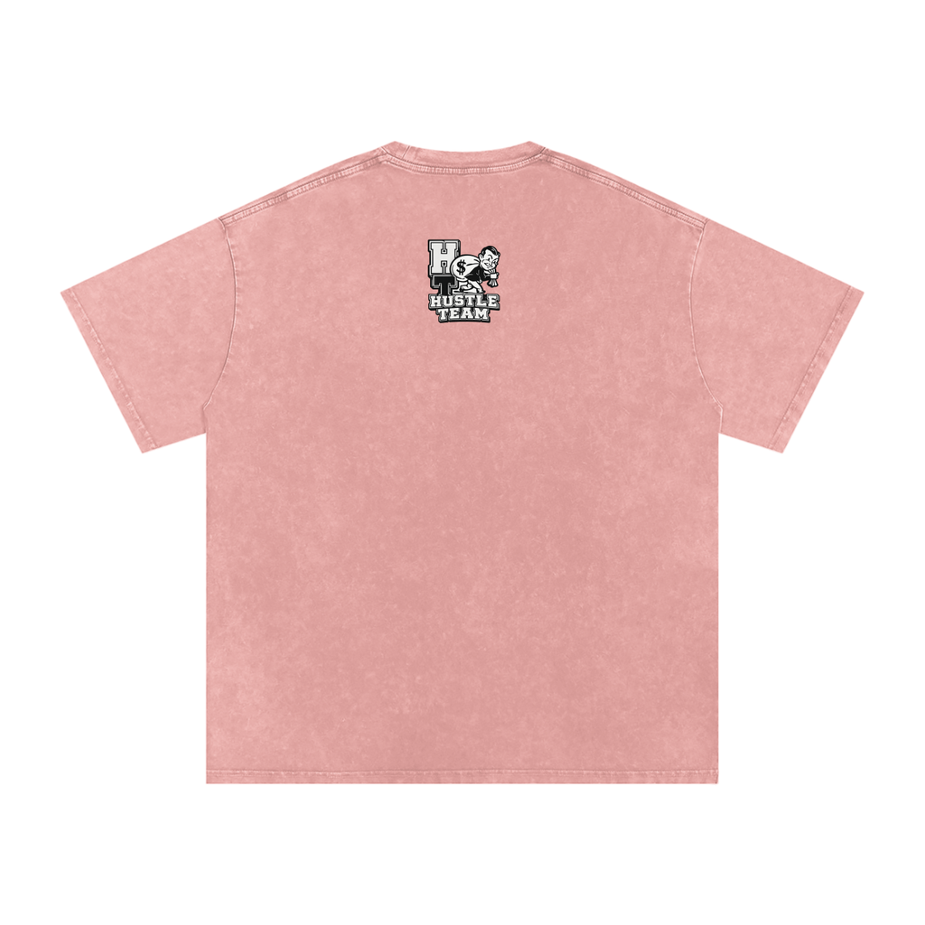 Snow Washed Oversized Cotton T-Shirt