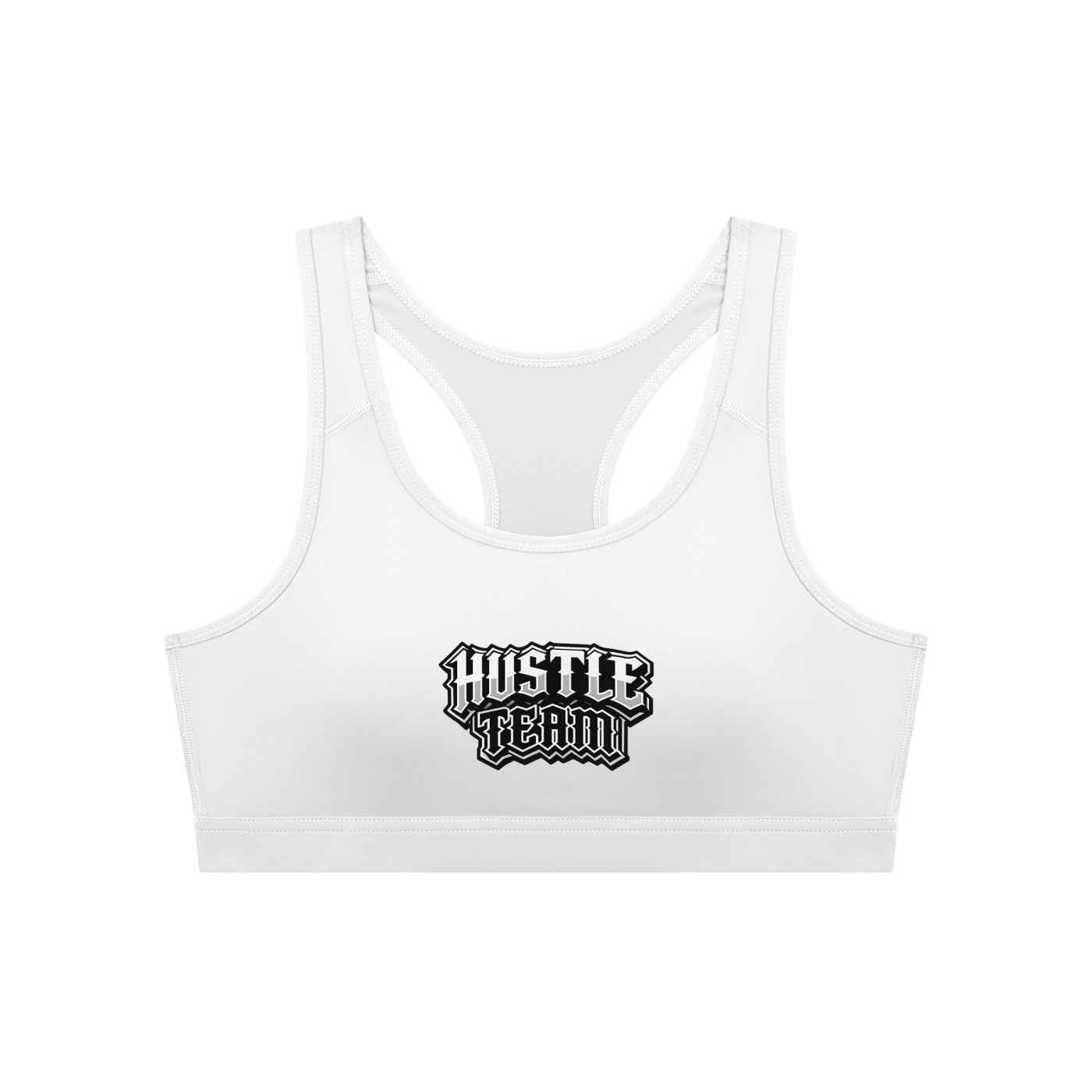 Hustle Team Women's Cropped Sports Bra