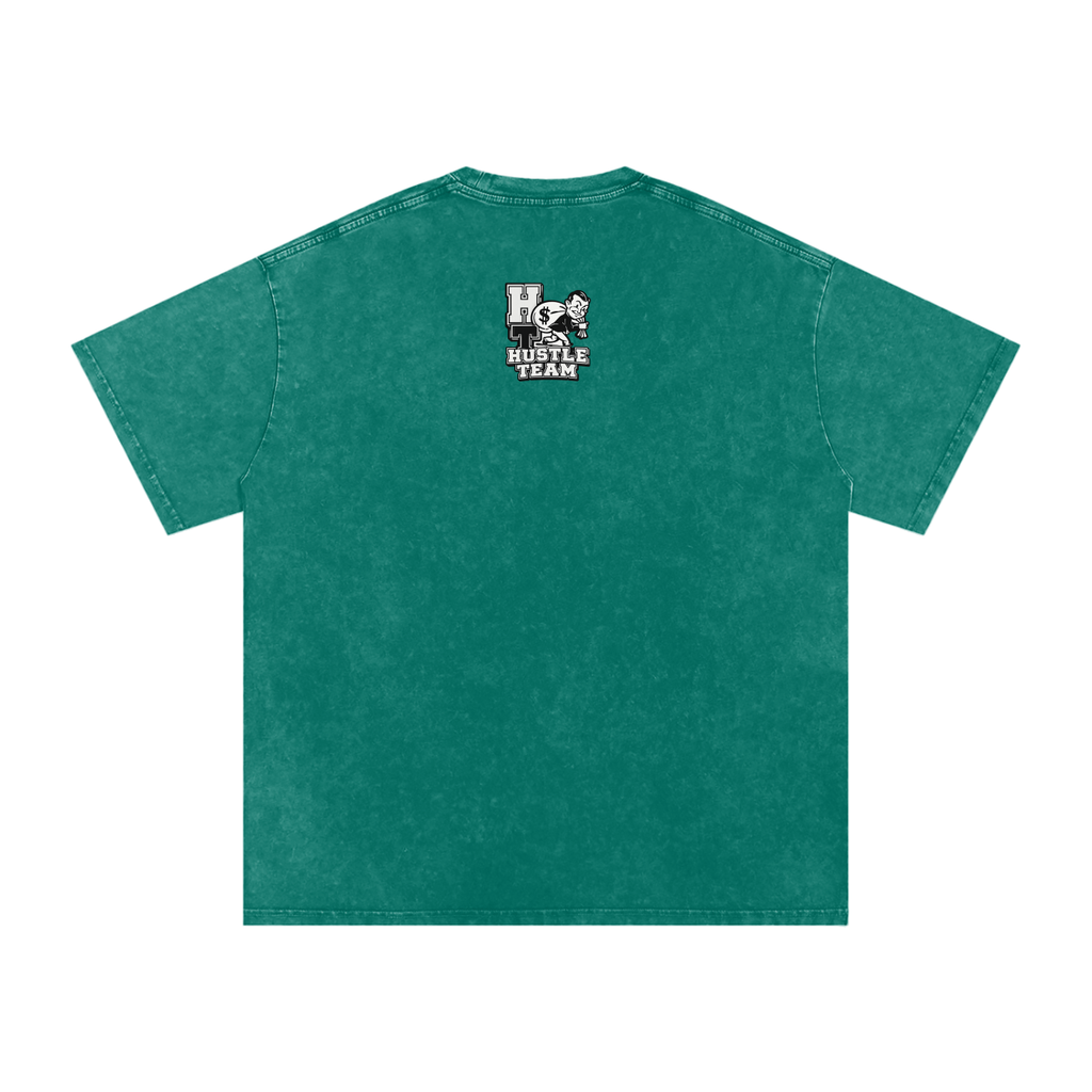 Snow Washed Oversized Cotton T-Shirt