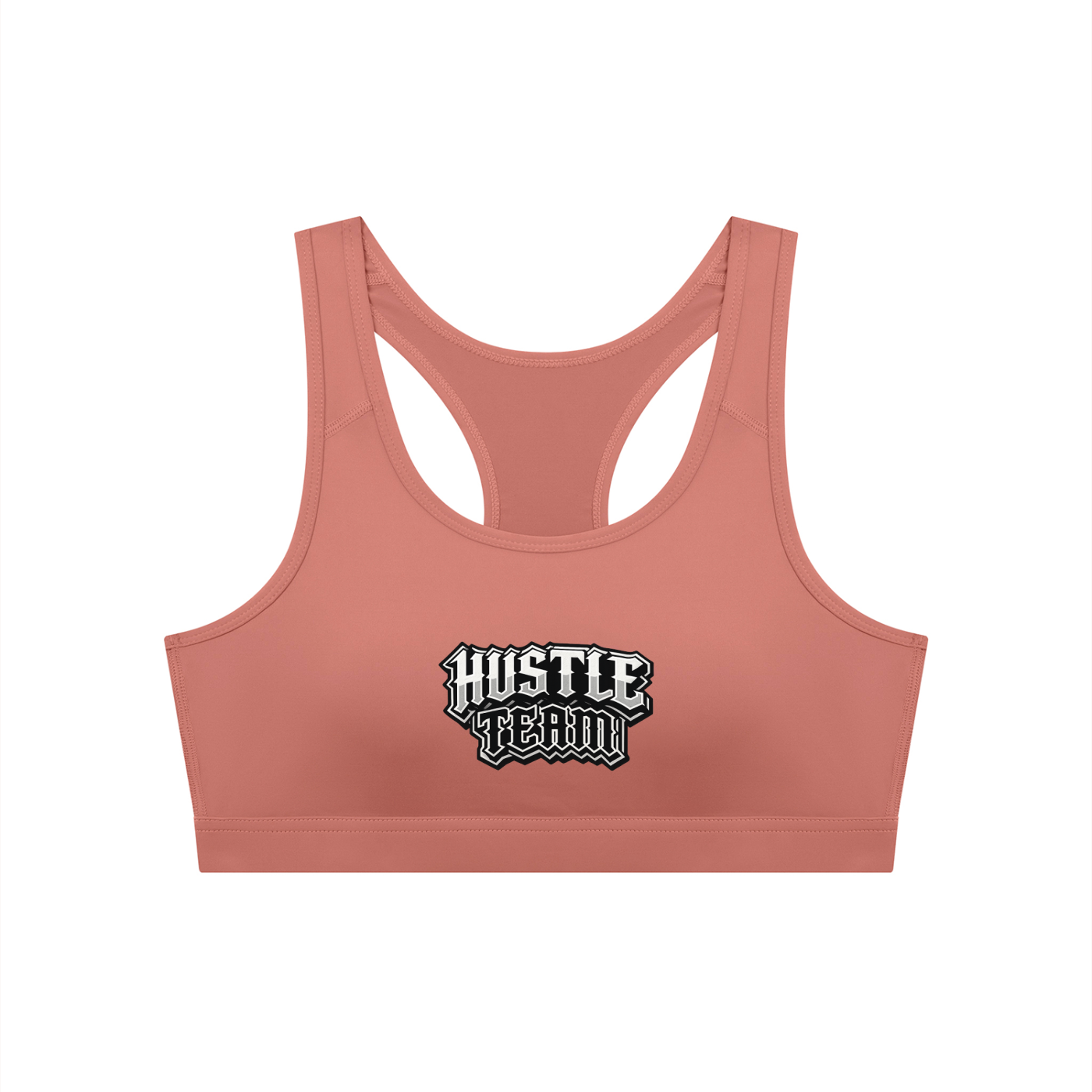 Hustle Team Women's Cropped Sports Bra