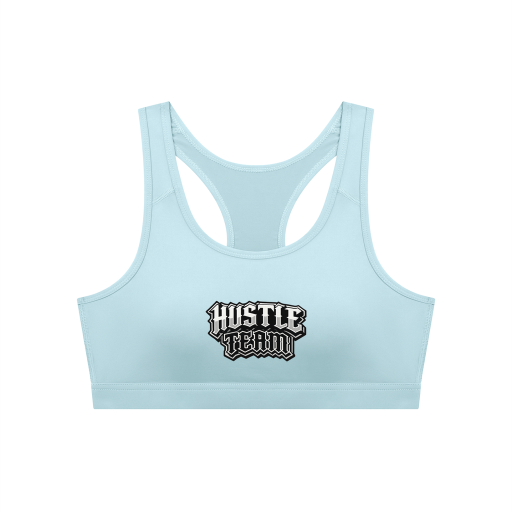 Hustle Team Women's Cropped Sports Bra