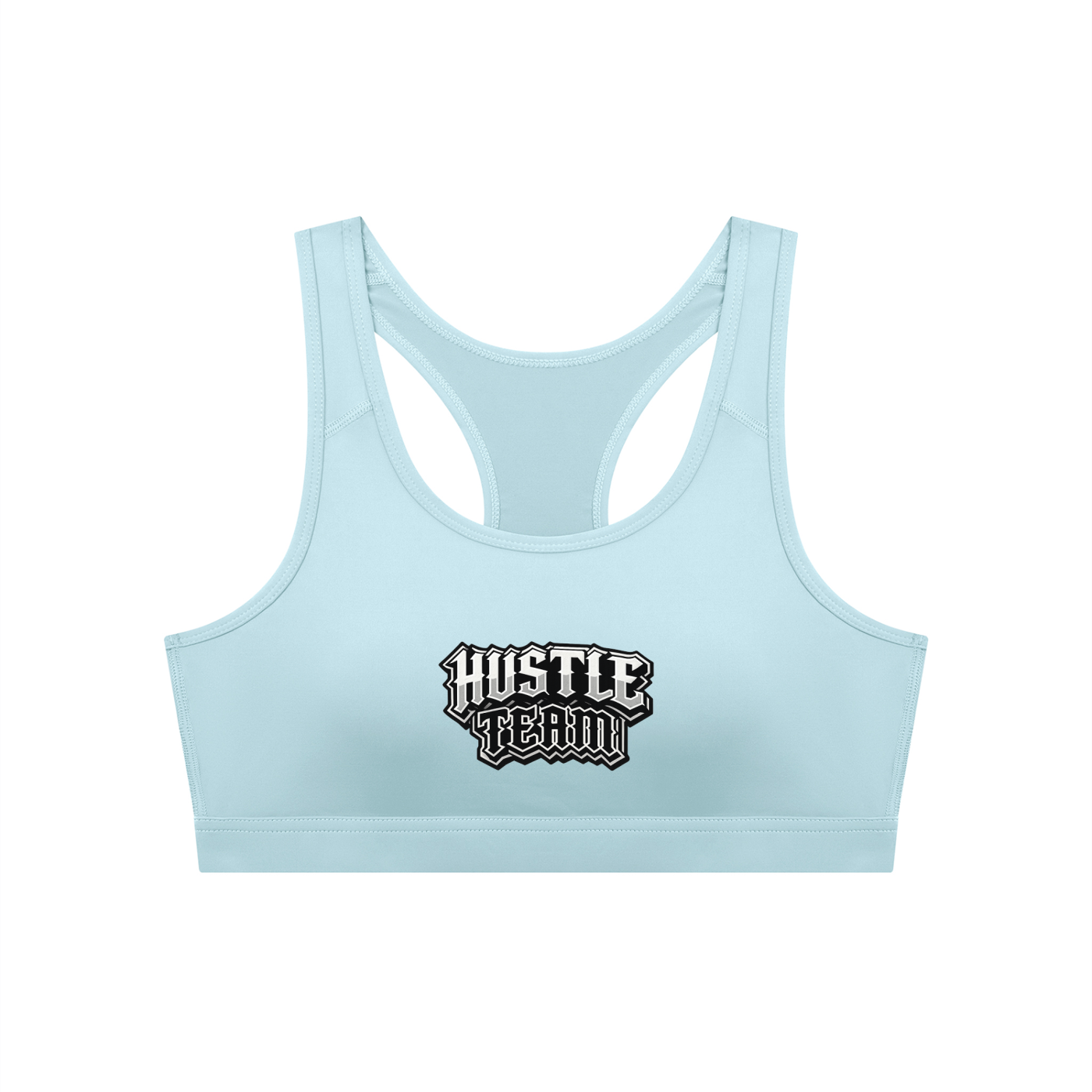 Hustle Team Women's Cropped Sports Bra