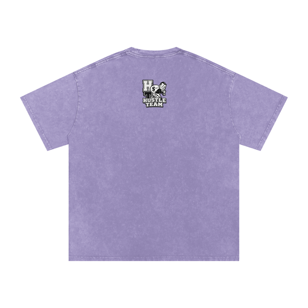 Snow Washed Oversized Cotton T-Shirt