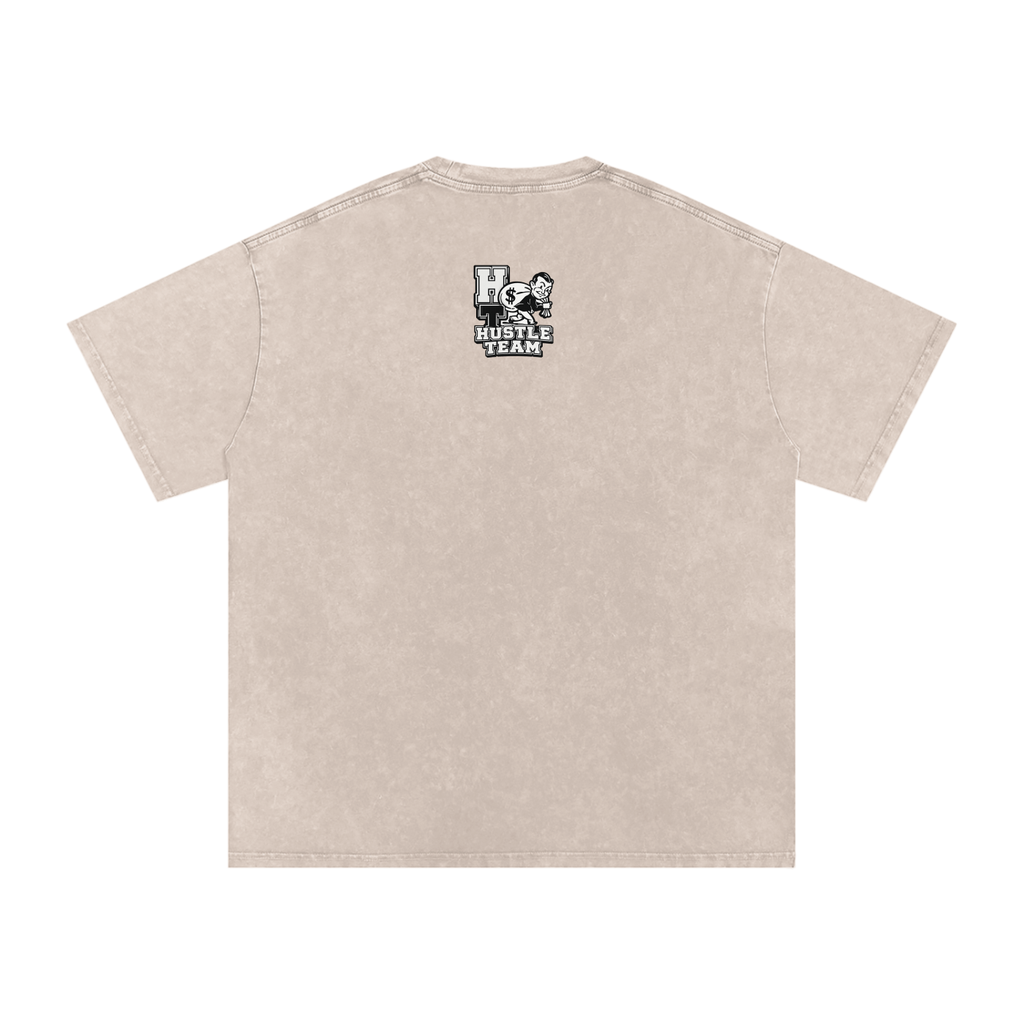 Snow Washed Oversized Cotton T-Shirt