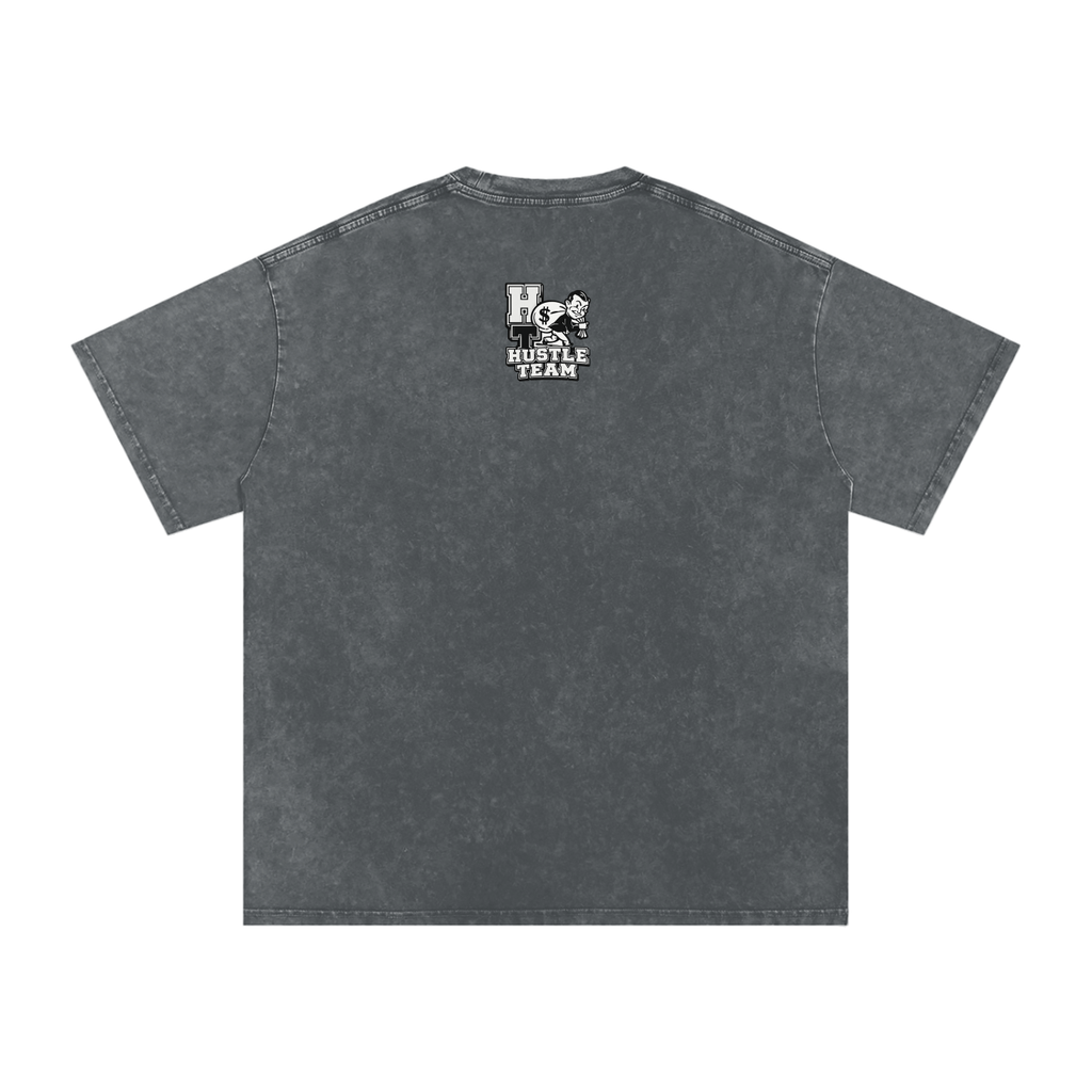 Snow Washed Oversized Cotton T-Shirt