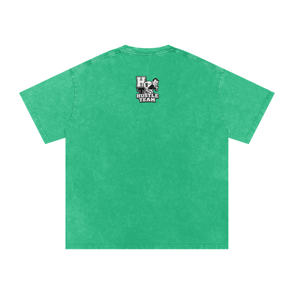 Snow Washed Oversized Cotton T-Shirt